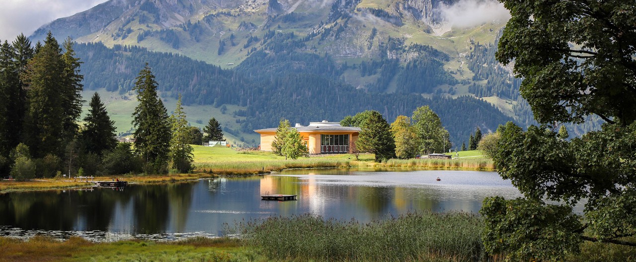 Das Klanghaus am Schwendisee ist fast fertig. Im Winter 2024 wurden die Bauarbeiten abgeschlossen.