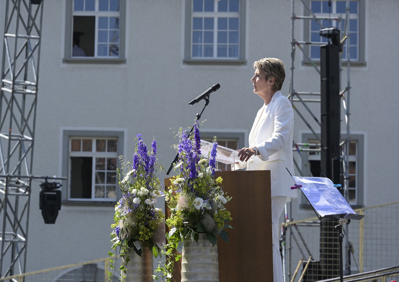 Ansprache von Bundesrätin Karin Keller-Sutter bei der Eröffnungsfeier.
